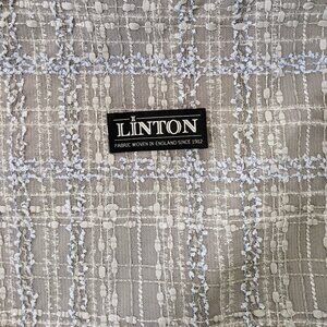 Grey and blue designer fabric for Chanel style jacket or suit (Linton Tweeds)